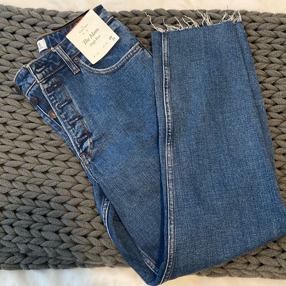 Abercrombie and fitch mom high rise jeans